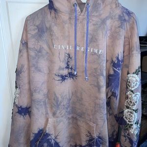 Civil Regime sweatshirt. Worn only 4-5 times. Marble is custom to every pair.